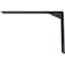 Ekena Millwork Countertop Support Steel Heavy Duty Bracket w/ Gusset, Powder Coated Black 2 1/2"W x 18"D x 12"H BKTM02X18X12CGPBL - alternate 6